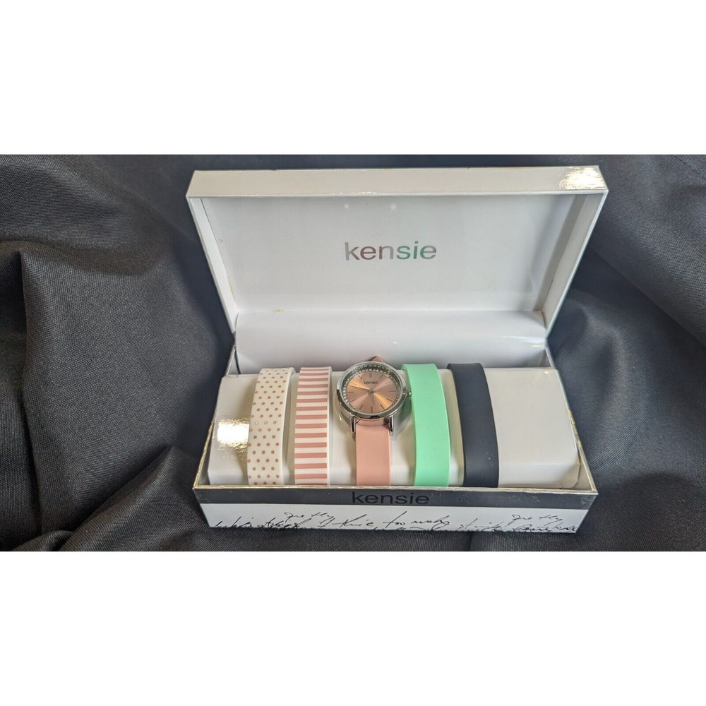 Lot of (3) Kensie Watch Variety Gift Set with Silicone Interchangeable Bands NEW - Picture 4 of 4